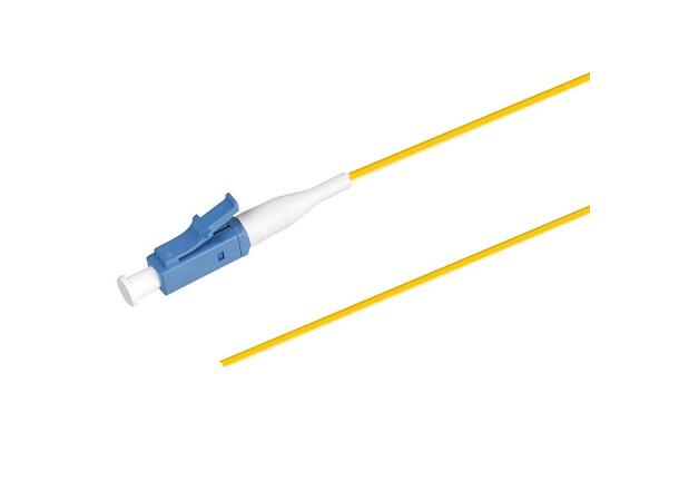 Fiberhale SM LC/UPC 12-pakn. 1,5 m IEC-A 9/OS2 G.657.A2, 900µm fast kledning, Gul 