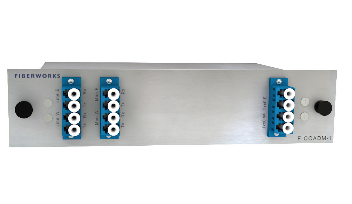 F-COADM-1-MLU-xx Fiberworks AS  Fiberworks 1 ch. CWDM OADM w/mon.ports East+west, LC