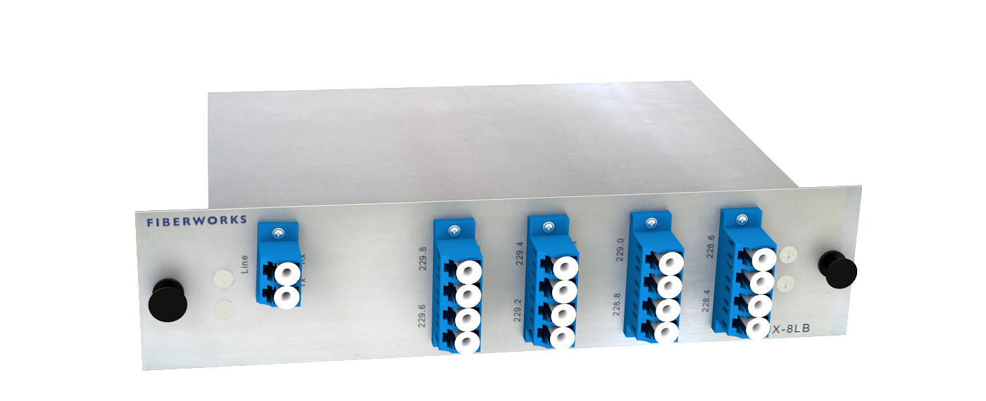 F-O4MUX-8-LU Fiberworks AS  Fiberworks 8 ch. O-band DWDM Mux+Demux O-band 228.6-231.4 THz, 400GHz, LC/UPC