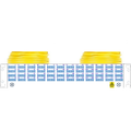 Panel preterm 2U G192 QXAI LCU-PIG 10 m LC/UPC i 2U panel, &#197;pen ende B