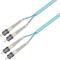 P-OM3-D5A-STP-STP-xx Fiberworks AS  Snor MM DPX Forsterket ST/PC-ST/PC xx m 50/OM3 BIF 3x5mm Aqua