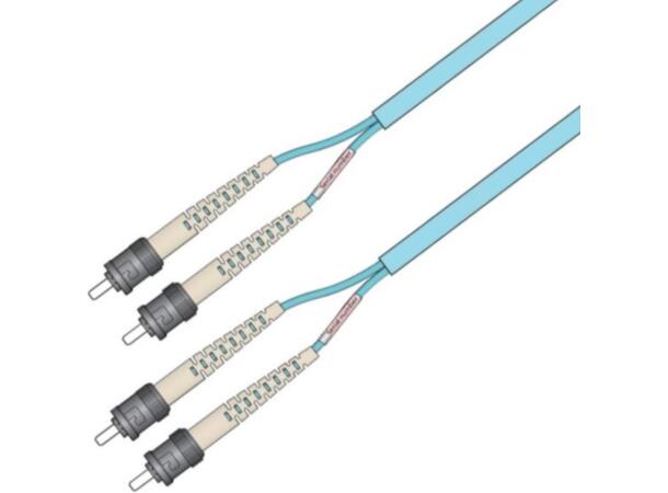 Snor MM DPX Forsterket ST/PC-ST/PC xx m 50/OM3 BIF 3x5mm Aqua 