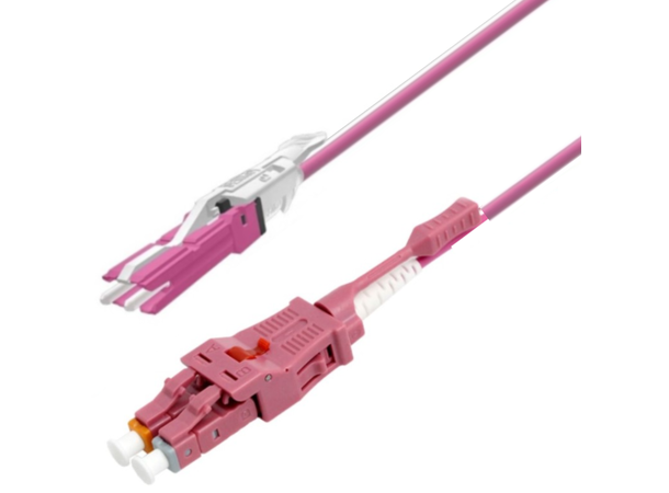 Snor MM Uniboot CS/PC-LC/PC, xx m 50/OM4 BIF ø2mm, Erika Fiolett 