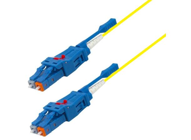 Snor SM DPX Armert LC/UPC-LC/UPC xx m 9/OS2 G.657.A1 ø3mm LC Uniboot Gul  LSZH 
