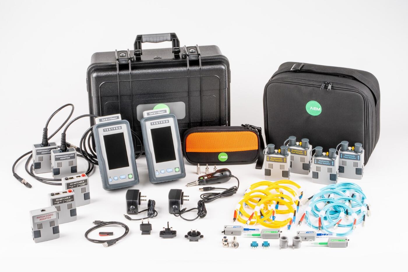 TM-TP-K61E-EC1YS AEM-Precision Cable Test TESTPRO-K61E-ECB TestPro CV100 Smart Building - Cat/FO EC Sertifisering Kobber og Fiber - Tier 1