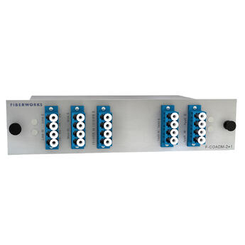 F-COADM-2+1-MLU-xxyy Fiberworks AS  Fiberworks 2+1 ch. CWDM OADM w/mon.ports East+west, LC