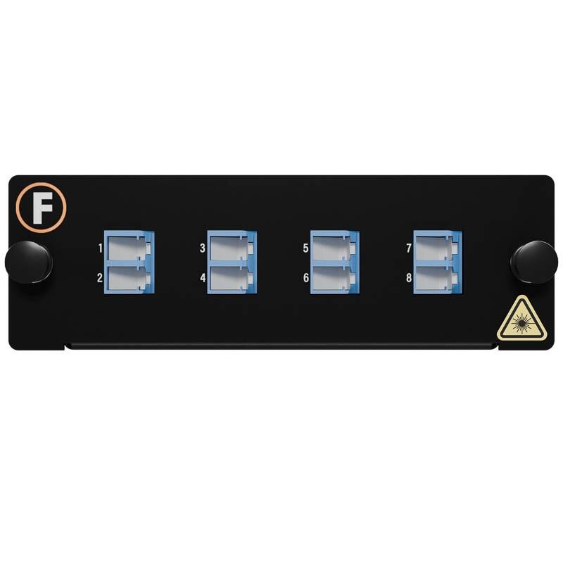 MPB4-KEA1-1M8Ma08LU Fiberworks AS  Module SM 1xMPO/APC8(m)-8LC/UPC Pol. A 9/OS2, MPB4 Module 1x Base-8, Super LL