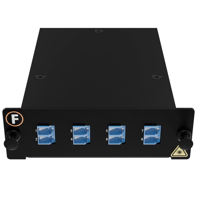 MPB4-KEA1-1M8Ma08LU Fiberworks AS  Module SM 1xMPO/APC8(m)-8LC/UPC Pol. A 9/OS2, MPB4 Module 1x Base-8, Super LL