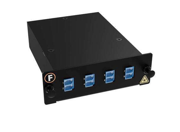 Module SM 1xMPO/APC8(m)-8LC/UPC Pol. A 9/OS2, MPB4 Module 1x Base-8, Super LL 