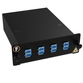 MPB4-KEA1-1M8Ma08LU Fiberworks AS  Module SM 1xMPO/APC8(m)-8LC/UPC Pol. A 9/OS2, MPB4 Module 1x Base-8, Super LL