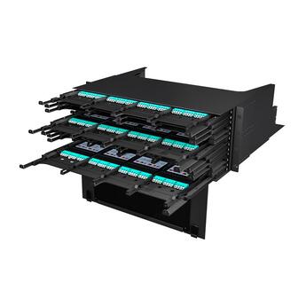 MPB6-P-4U Fiberworks AS  Panel 4U 19&quot; for 48x MPB6 B90 Moduler MPB6 patch panel. Sliding m/d&#248;r