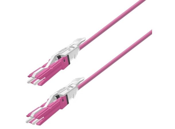 Snor MM Uniboot CS/PC-CS/PC, 30 m 50/OM4 BIF ø2mm, Erika Fiolett 