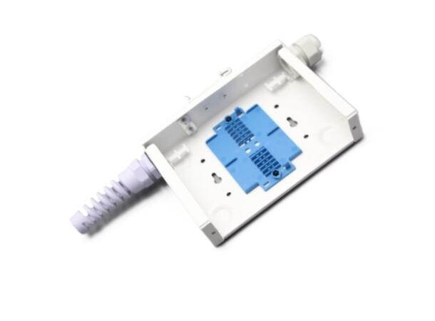 Veggboks DIN Mini 12xSC/24xLC For montering på vegg eller DIN skinne 