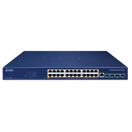 PLN-GS-6311-24PL4X PLANET GS-6311-24PL4X PLANET L3 24x RJ45 PoE+, 4x 10G SFP+ Managed Switch, 720W PoE Power