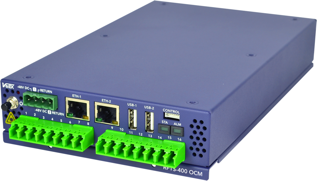 TM-RFTS-400-OCM VeEX  RFTS-400 - Remote Test Unit Optical Control Module (OCM) - 2-slot