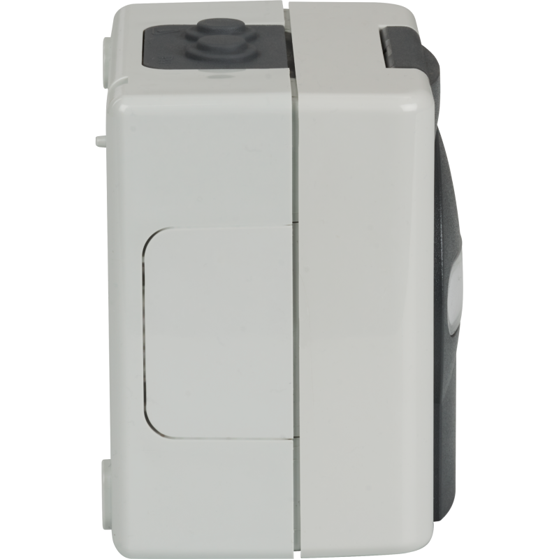 CU-VU-IP44-2KS Fiberworks AS ET-25020 Veggkontakt IP44 påvegg 2x Keystone UTP/STP, ekskl. keystone moduler