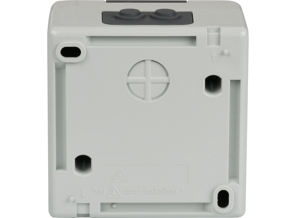 Veggkontakt IP44 påvegg 2x Keystone UTP/STP, ekskl. keystone moduler 