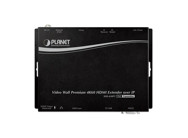 HDMI Extender Transmitter over IP w/PoE 4K/60 UHD Digital Signage, PD powered 