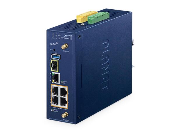 PLANET WiFi 7 Access Point / PoE+ switch 4x 1G PoE+, 1x 1G RJ45, 1x 2.5G SFP 