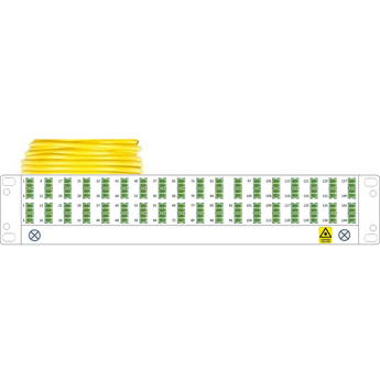 P20-144MS-LCA-LCA-xx Fiberworks AS  Panel preterm 2U G144 QXAI LCA-LCA xx m LC/APC i 2U panel, LC/APC ende B