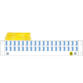 Panel preterm 2U G144 QXAI LCU-LCU 8 m LC/UPC i 2U (FP20) panel, LC/UPC ende B