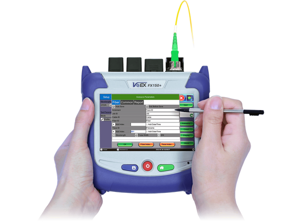 VeEX FX150+ OTDR 1310/1550//1650nm 46/44//40dB PON Optimalisert OPM/OLS/VFL 