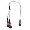Y-SPLIT MPO/PC8(f)-2xMPO/PC4(f) 7,5 m MM 50/OM4 BIF, &#248;3mm Erika Fiolett, Elite