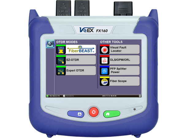 FX160 - Automatisert Bi-Di OLTS & OTDR 1310/1550nm 42/41dB 
