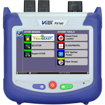 VX-FX160-SM35-1 VeEX Z06-05-104P FX160 - Automatisert Bi-Di OLTS &amp; OTDR 1310/1550nm 42/41dB