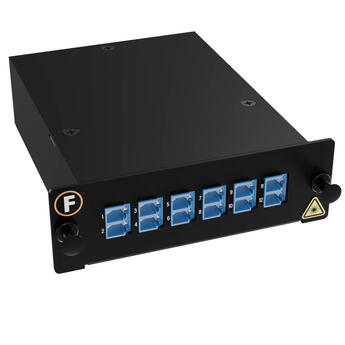 MPB4-KEA1-1M1Mf12LU Fiberworks AS  Modul SM 1xMPO/APC12(m)-12LC/UPC Pol. U1 9/OS2, MPB4 Modul 1x Base-12, Elite