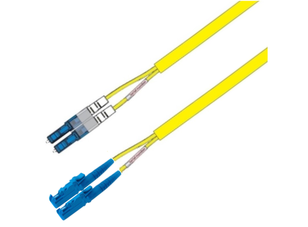 Patch SM DX Flat LC/UPC-E2000/UPC xx m 9/OS2 G.657.A1 3x5mm Ruggedized Yellow 