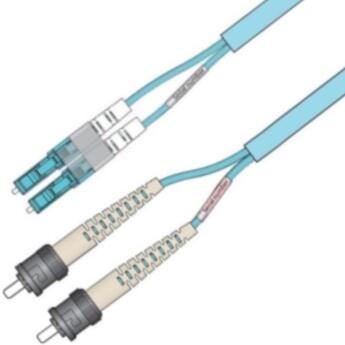 P-OM3-D5T-LCP-STP-30 Fiberworks AS  Snor MM DPX Forsterk LC/PC-ST/PC 30 m 50/OM3 BIF 3x5mm Aqua