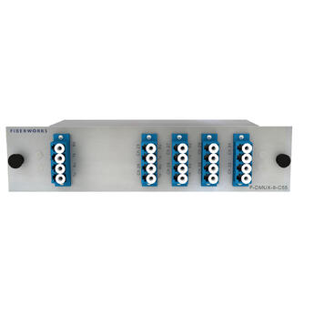 F-DMUX-8+1-2128-LU Fiberworks AS  Fiberworks 8+1 ch. DWDM Mux+Demux ITU ch. 21-28, 100 GHz, Upgrade/1310WB