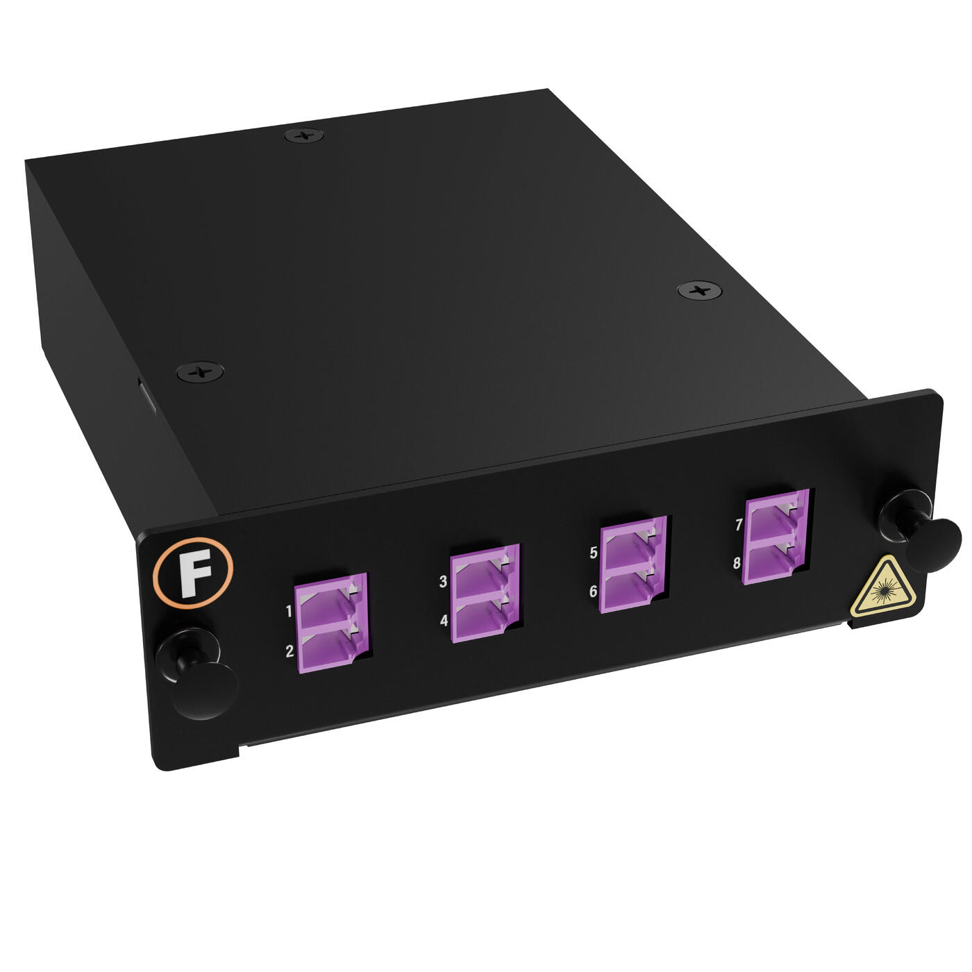 MPB4-KEO4-1M8Mf08LU Fiberworks AS  Modul MM 1xMPO/PC12(m)-8LC/PC Pol. U1 50/OM4 BIF, MPB4 Modul 1x Base-8, Elite