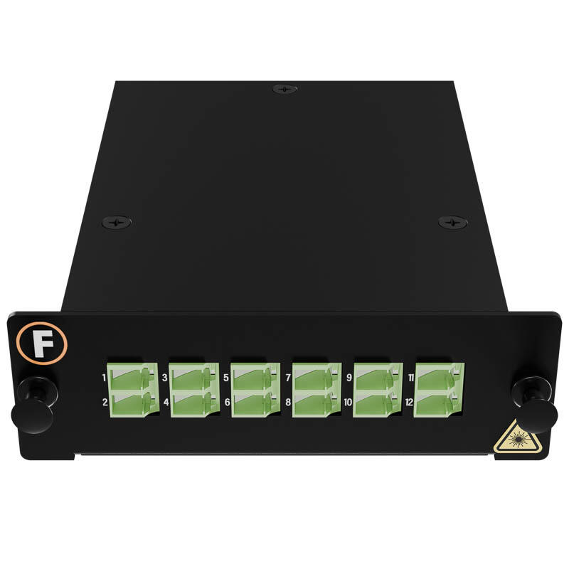 MPB4-KEA1-1M1Mf12LA Fiberworks AS  Module SM MPO/APC12(m)-12LC/APC Pol. U1 G.657.A1,MPB4 module, Base-12, Super LL