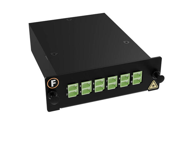 Module SM MPO/APC12(m)-12LC/APC Pol. U1 G.657.A1,MPB4 module, Base-12, Super LL 