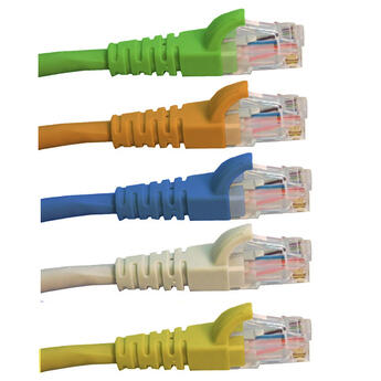 P-CAT6-S5W-UTP-01   Snor Cat.6 U/UTP hvit 1  m AWG 24/7, &quot;Snag-less&quot; LSZH