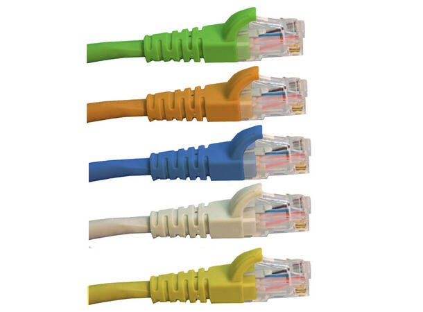 Cat6 U/UTP patch kabel gul 1.5 meter AWG 24/7, "Snag-less" LSZH 