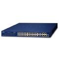 PLANET 24x GigE PoE+ RJ45, 4x 1G TP/SFP Gigabit managed Ethernet Switch, AC