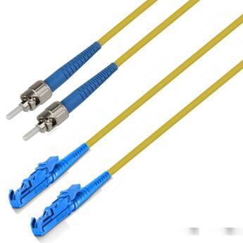 P-SM9-S2Y-E2U-STU-xx Fiberworks AS  Snor SM SPX E2000/UPC-ST/UPC xx m 9/OS2 G.657.A2 &#248;2mm Gul
