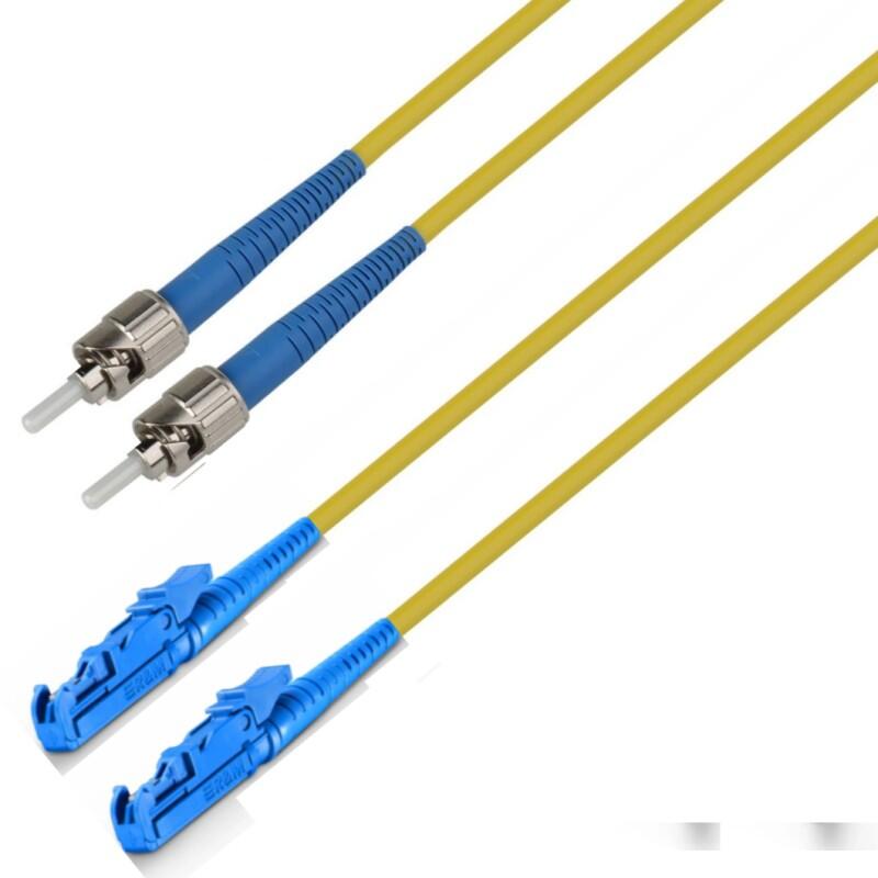 P-SM9-S2Y-E2U-STU-xx Fiberworks AS  Snor SM SPX E2000/UPC-ST/UPC xx m 9/OS2 G.657.A2 &#248;2mm Gul
