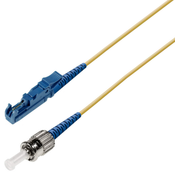 P-SM9-S2Y-E2U-STU-xx Fiberworks AS  Snor SM SPX E2000/UPC-ST/UPC xx m 9/OS2 G.657.A2 ø2mm Gul