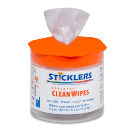 R-STI-CLEANWIPES-90  WFW Sticklers™ CleanWipes 90 Klutst&#248;rrelse 5 x 10 cm