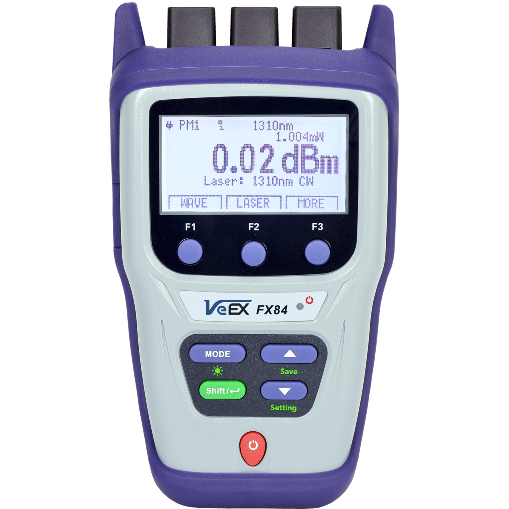 VX-FX84-OLTS-8335STD VeEX Z06-99-178P VeEX FX84 OLS +10/-65dBm MM 850/1300nm og SM 1310/1550nm