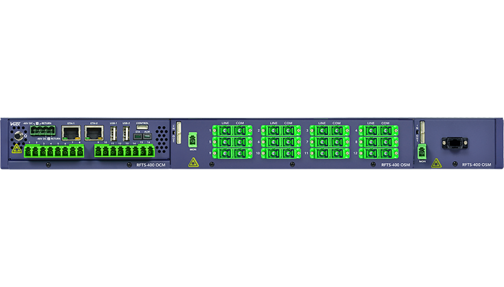 TM-RFTS-400+ VeEX  VeEX Remote Fiber Test System Fjernoverv&#229;king av fiberinfrastruktur