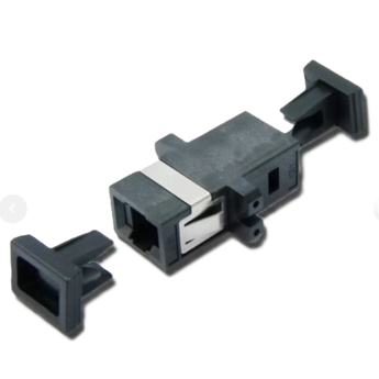 ADA-MTRJSFL Fiberworks AS  Adapter MM LC-DPX OM4 Magenta With flange, metal clip, Zr. sleeve