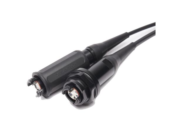 Fobex Jr. MM 8F Plug-Plug 2 m 50/OM3 MIL-TAC TPU kabel 