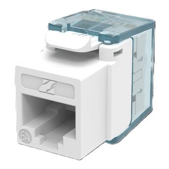 CU-KS-UTP-CAT6A-UL Fiberworks AS  Keystone Jack RJ45 UTP Cat.6A/Klasse EA Uskjermet verkt&#248;yfri