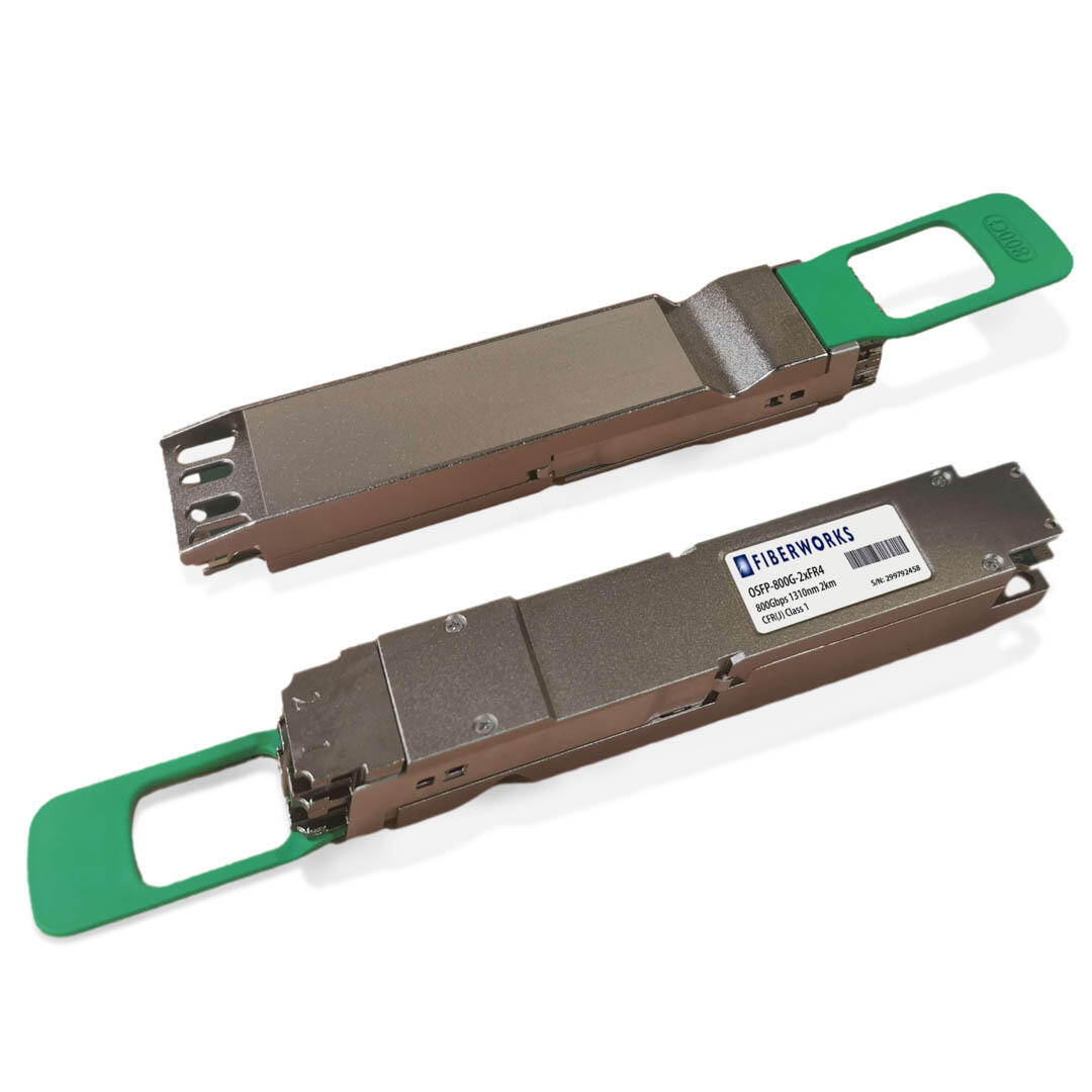 OSFP-C-2x400G-FR4 Fiberworks AS  OSFP Closed, 800G 2xFR4, 2x400Gbps, 2km 1310nm, 4dB, SM, LC