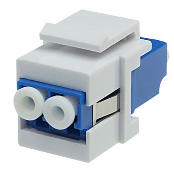 ADA-LCDPXBLUE/FL-KS   Adapter keystone SM LC-DPX Bl&#229; Keramisk styrehylse